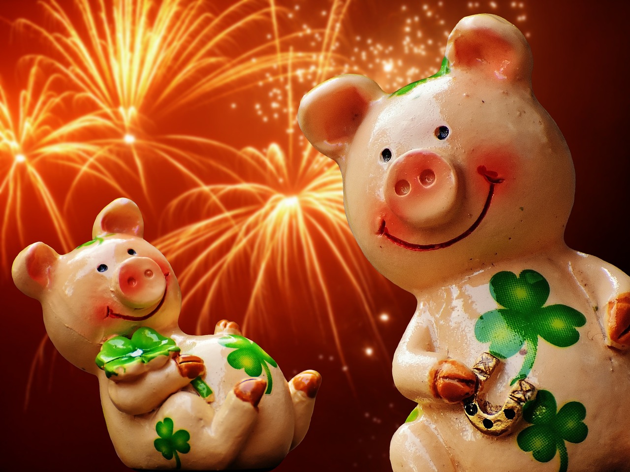 luck piglet lucky pig free photo