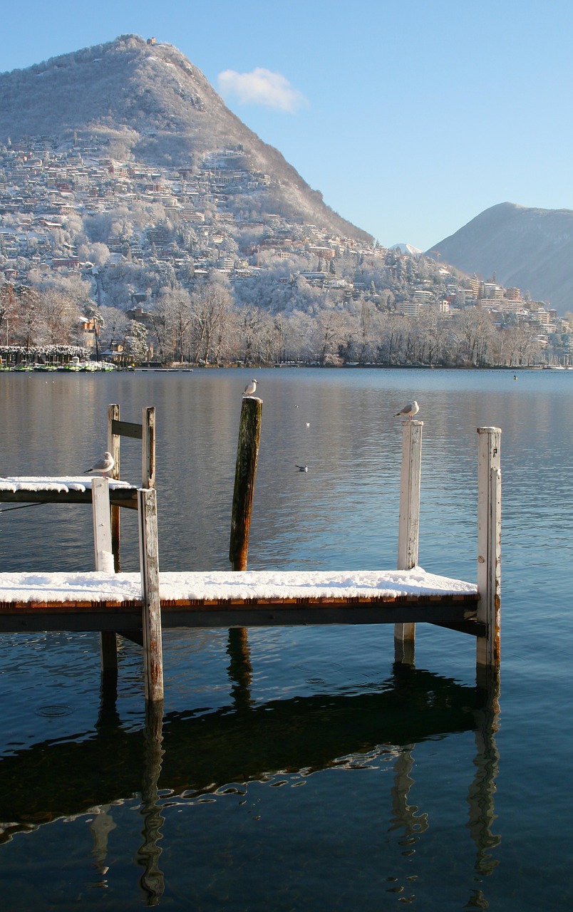 lugano switzerland water free photo