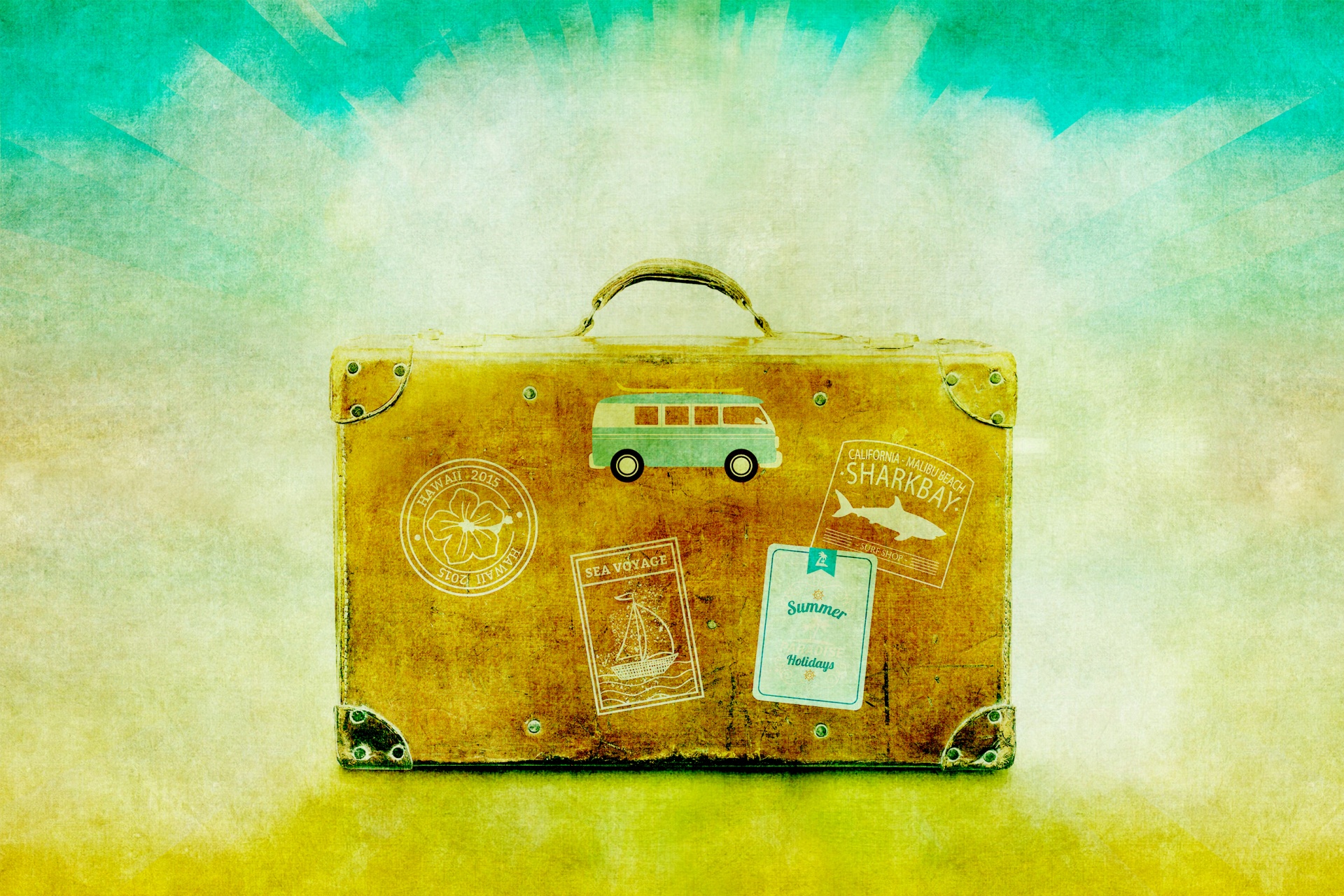 luggage suitcase vintage free photo