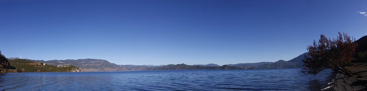 lugu lake in yunnan province girl country free photo