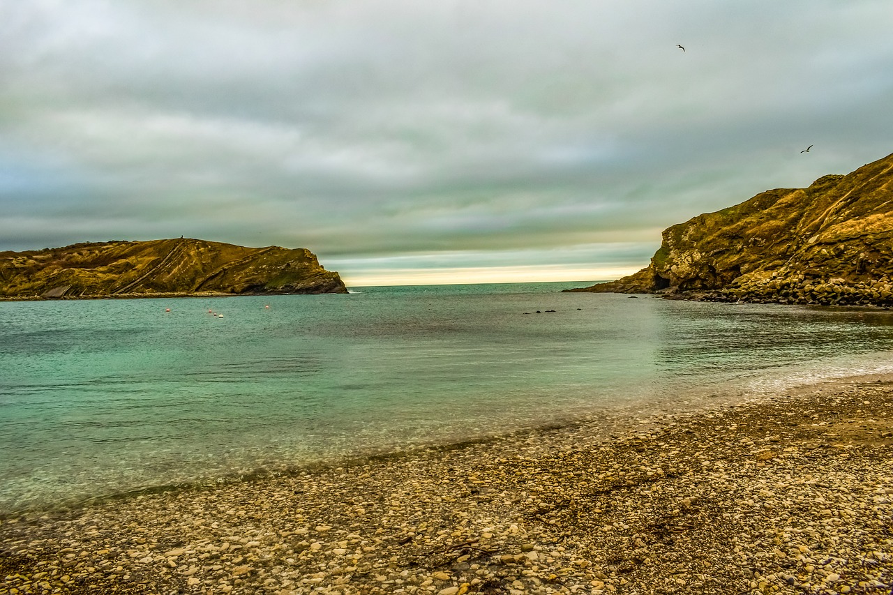 lulworth cove  landscape  beach free photo