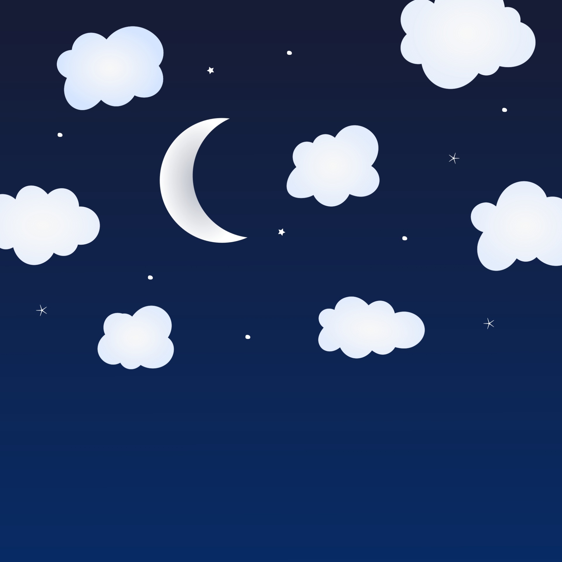 moon clouds background free photo