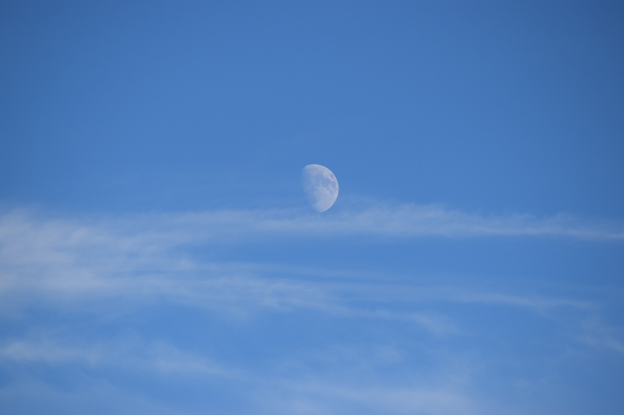 luna clouds sky free photo