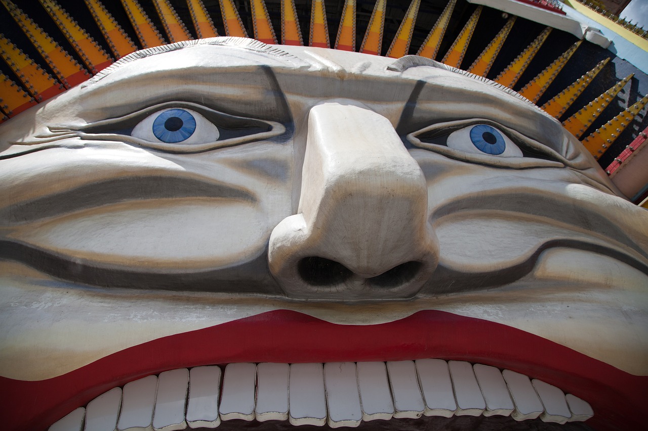 luna park face smile free photo