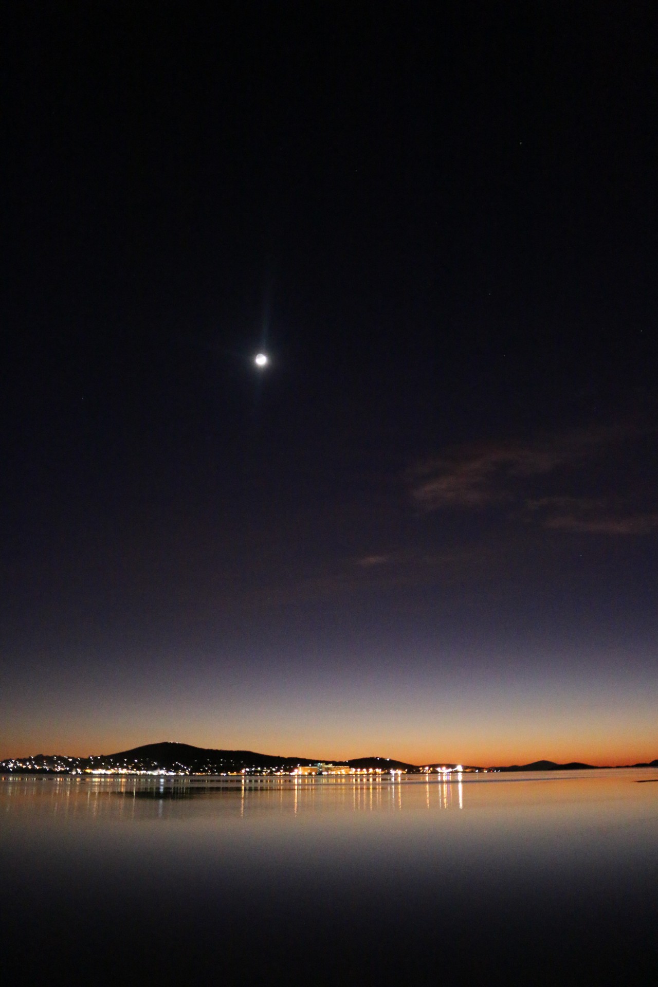 moon dawn harbour free photo