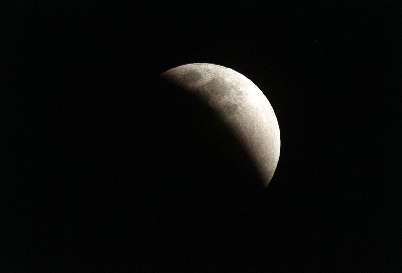 lunar eclipse moon cosmos free photo