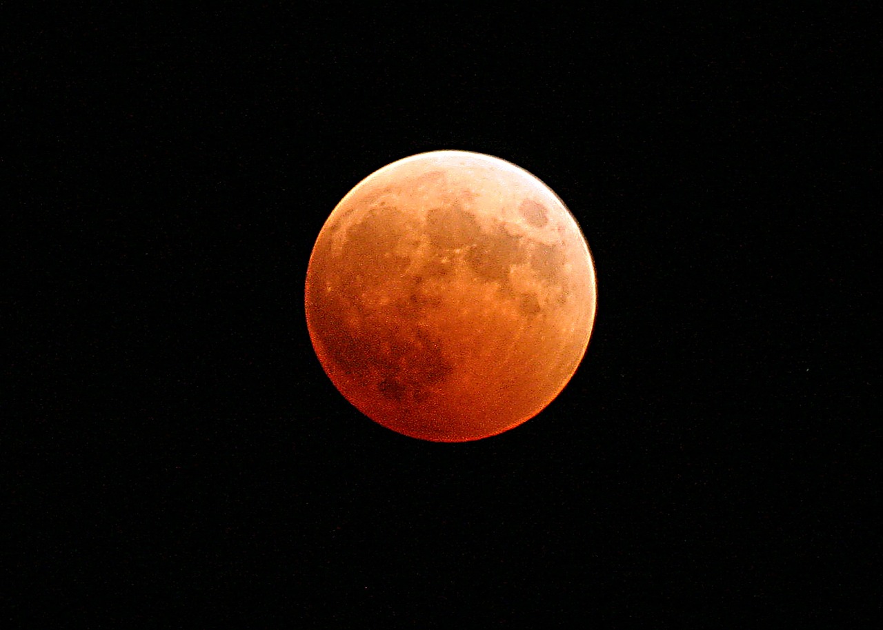 lunar eclipse moon blood free photo