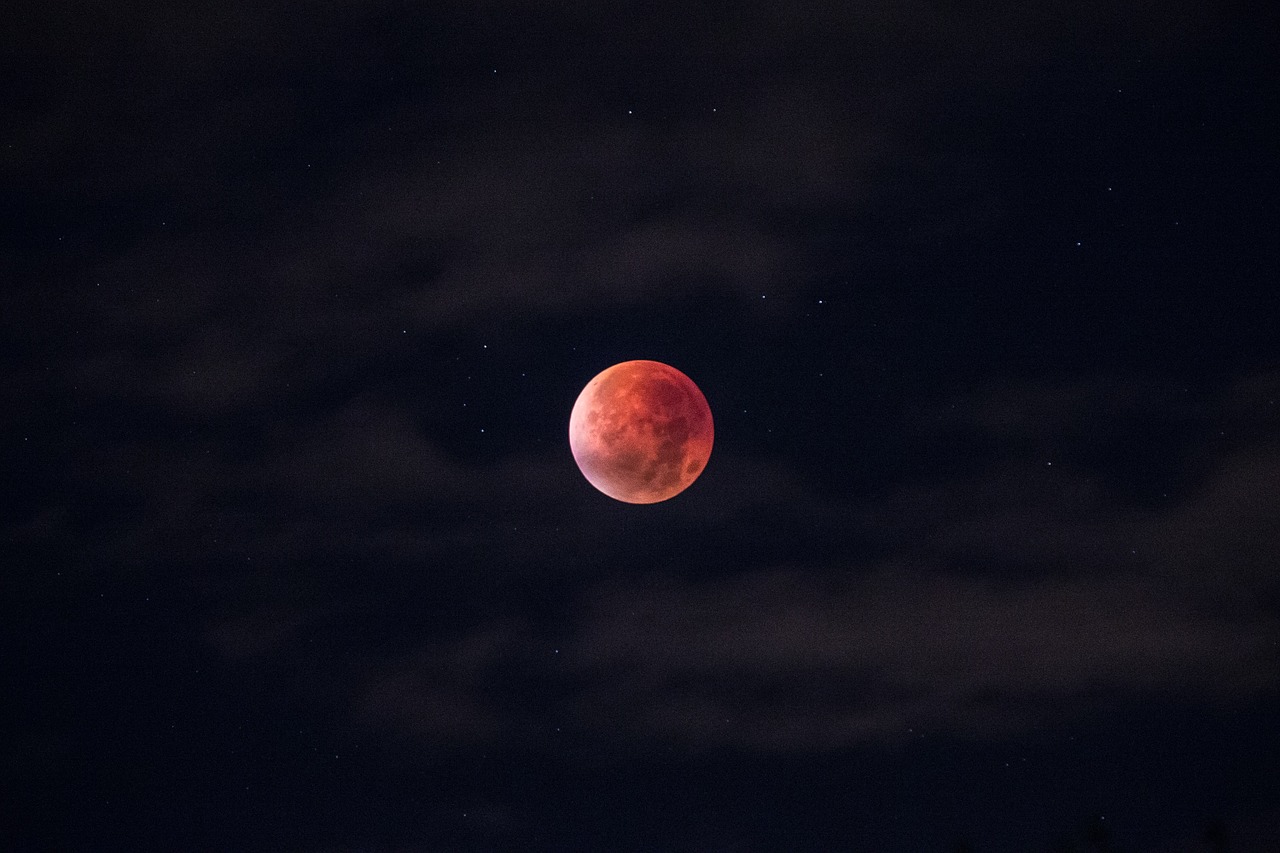 lunar eclipse blood moon moon free photo