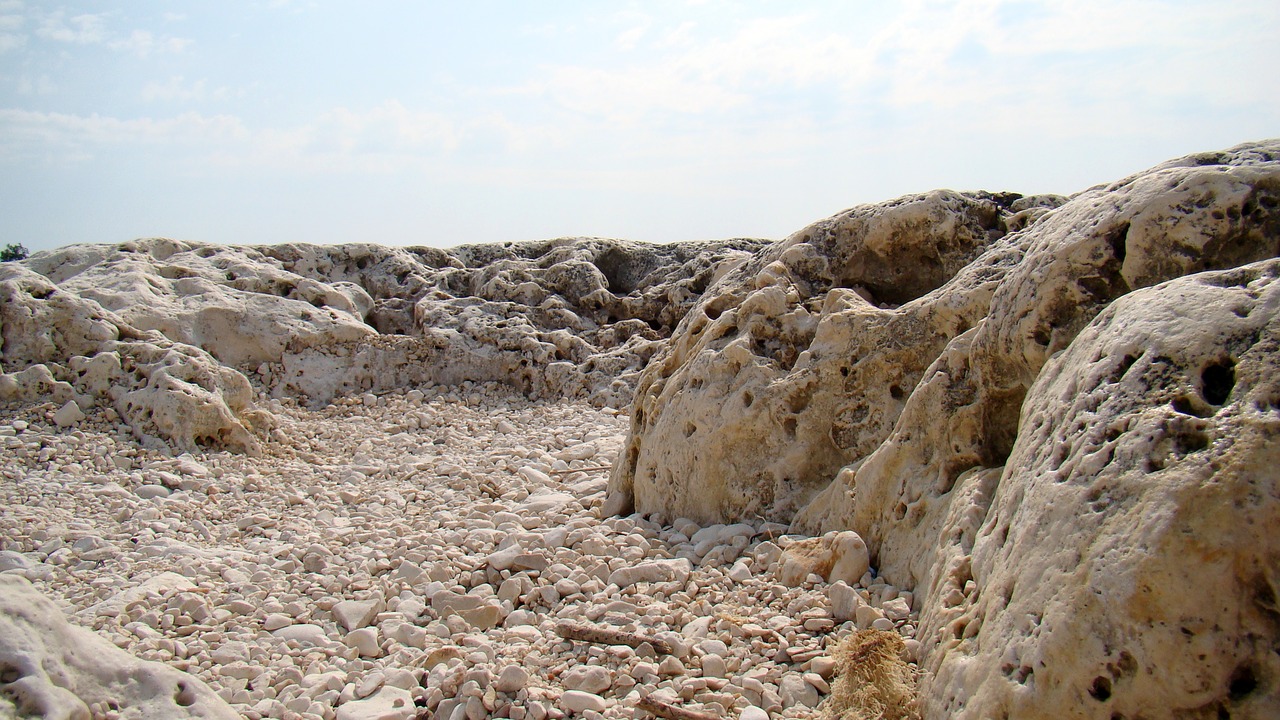 lunar landscape rocks desert free photo