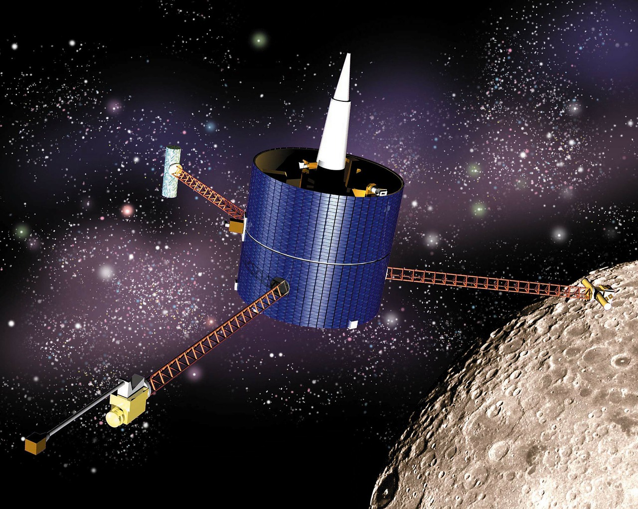 lunar prospector spaceship satellite free photo
