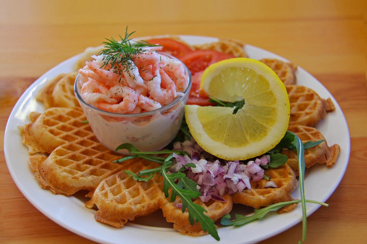 lunch meal prawn free photo