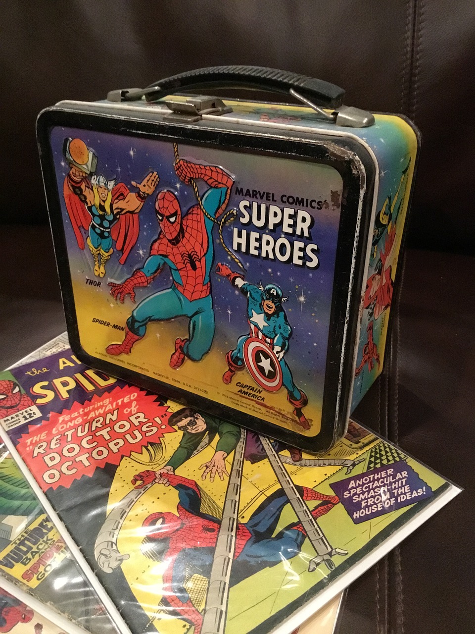 lunchbox superhero spiderman free photo