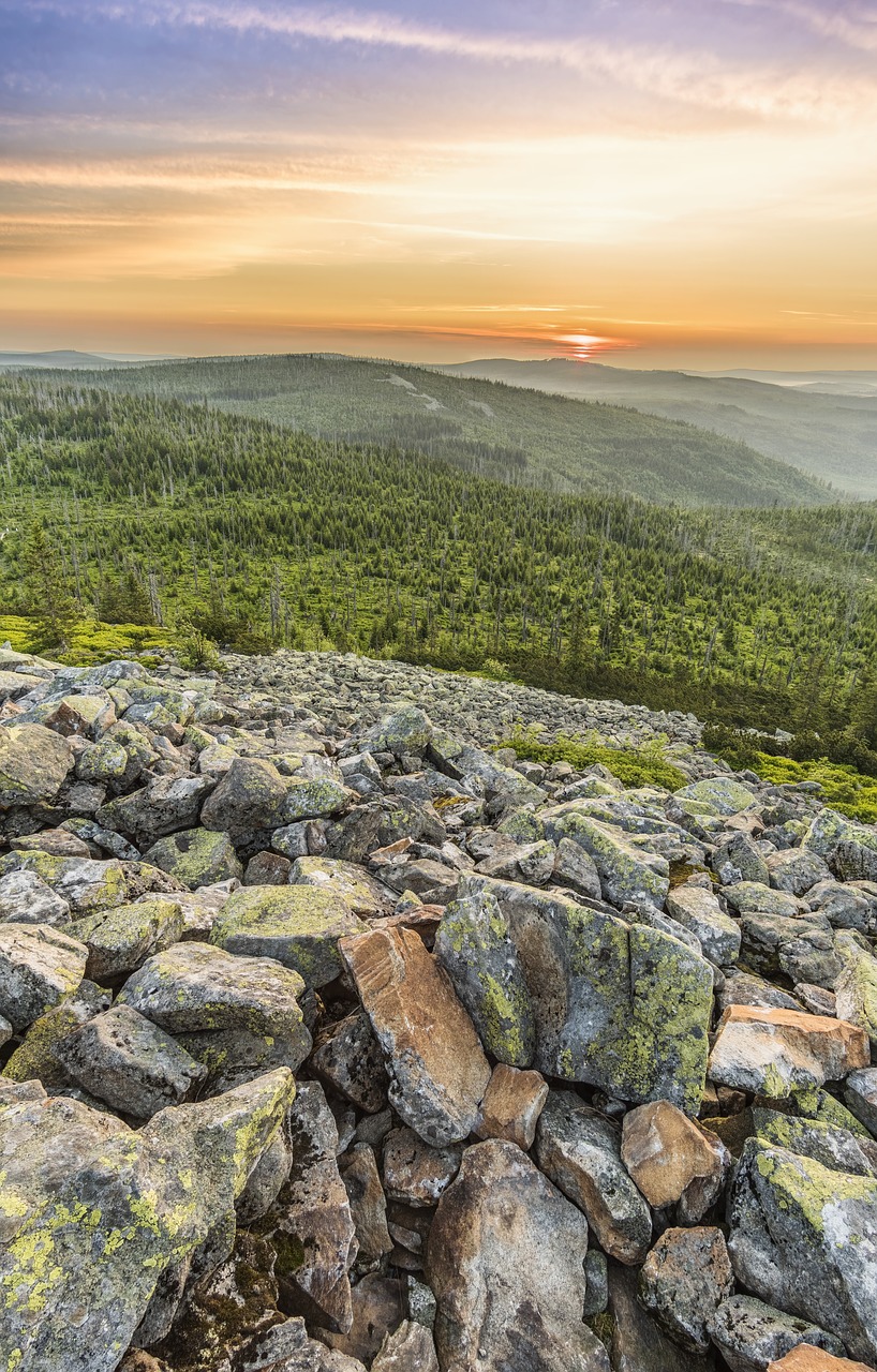 lusen  sunrise  landscape free photo