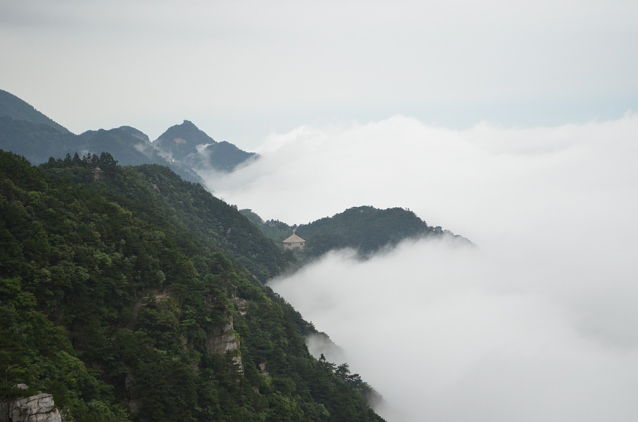 lushan the rich brocade valley cloud free photo