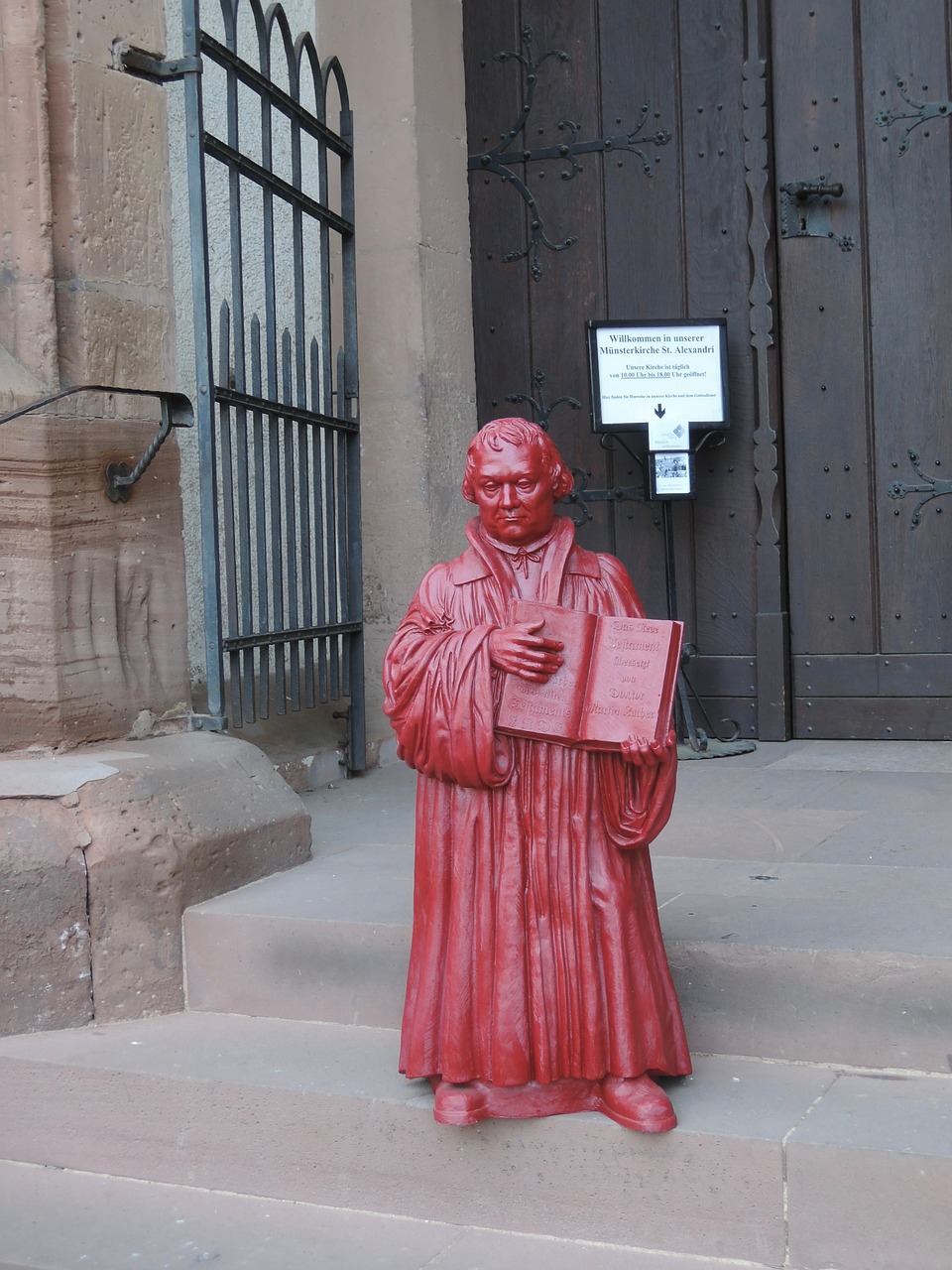 luther church statue free photo