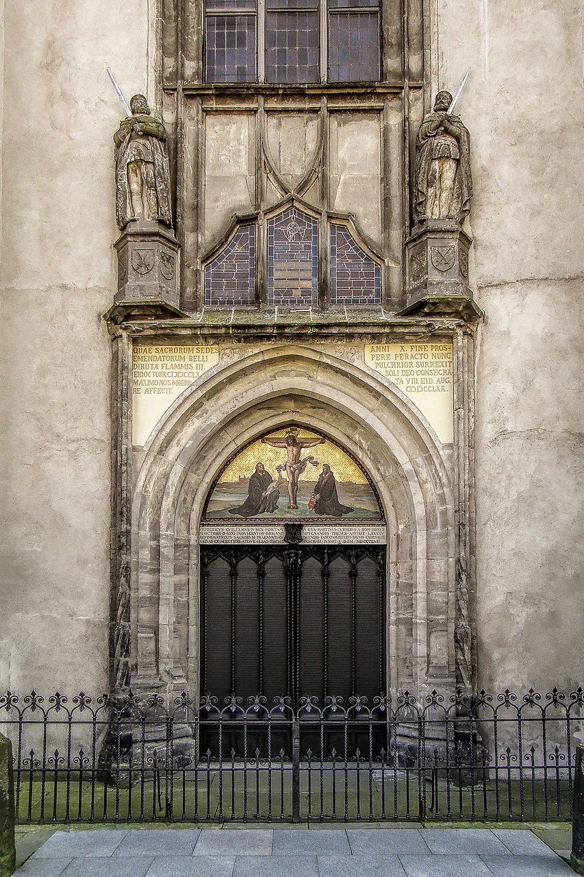 luther wittenberg castle church free photo