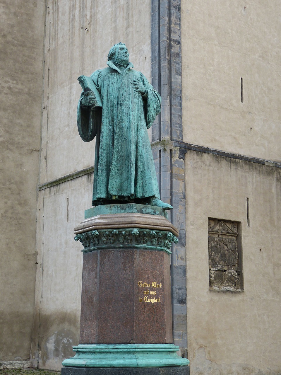 luther sculpture figure free photo