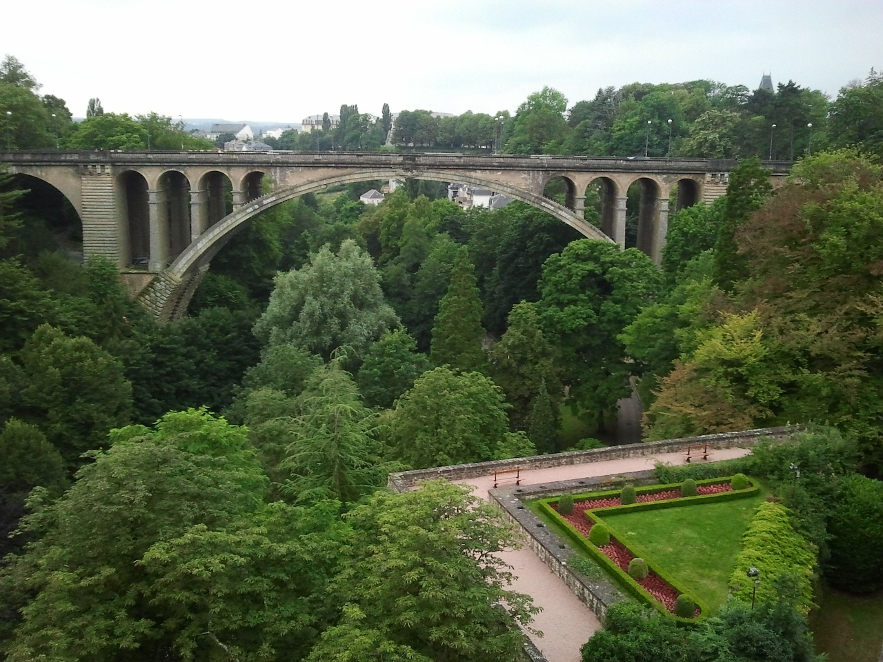 luxembourg bridge landscape free photo