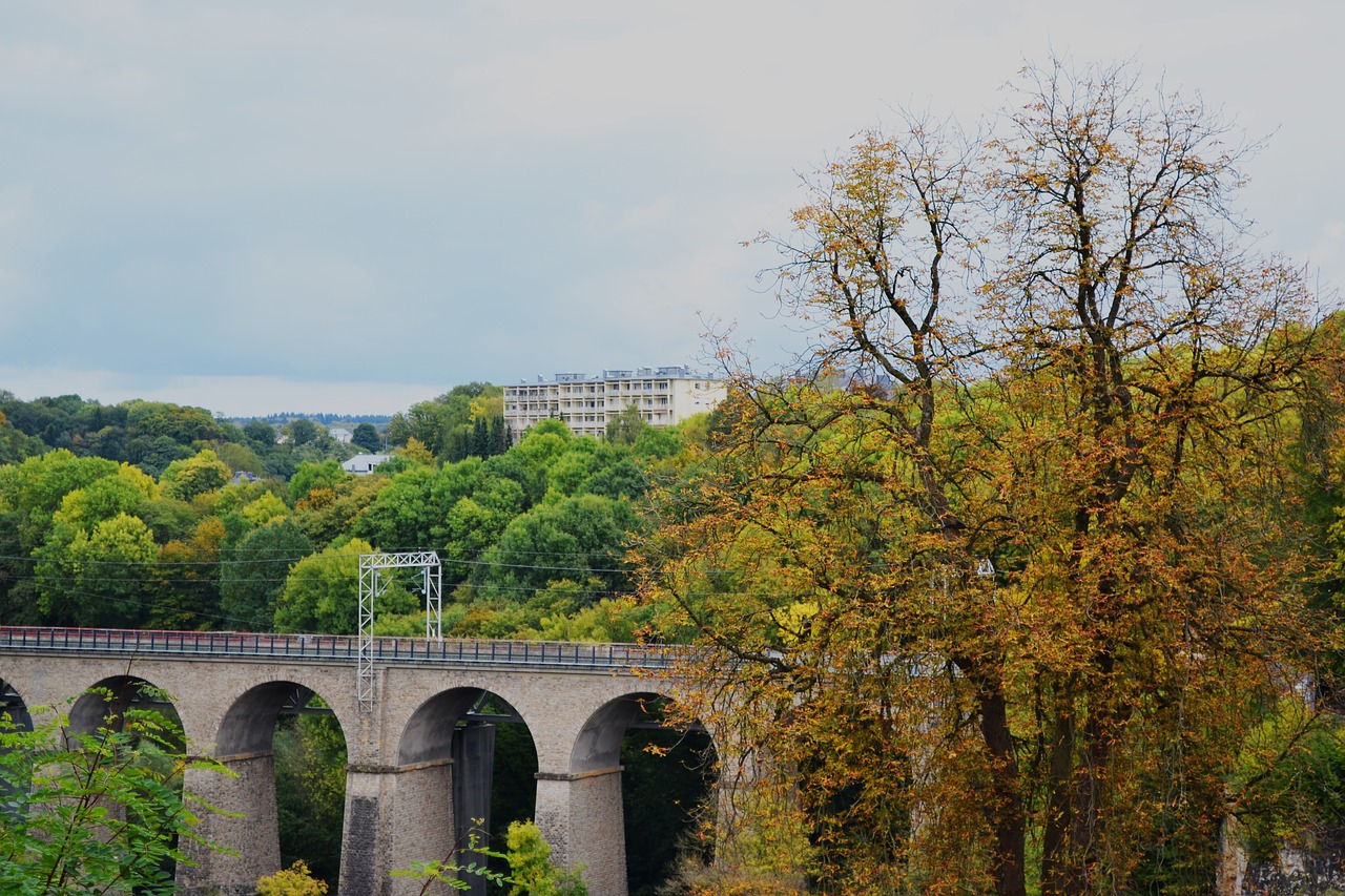 luxembourg landscape bridge free photo