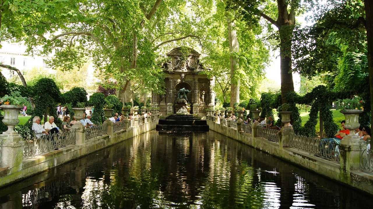 luxembourg gardens paris spring free photo