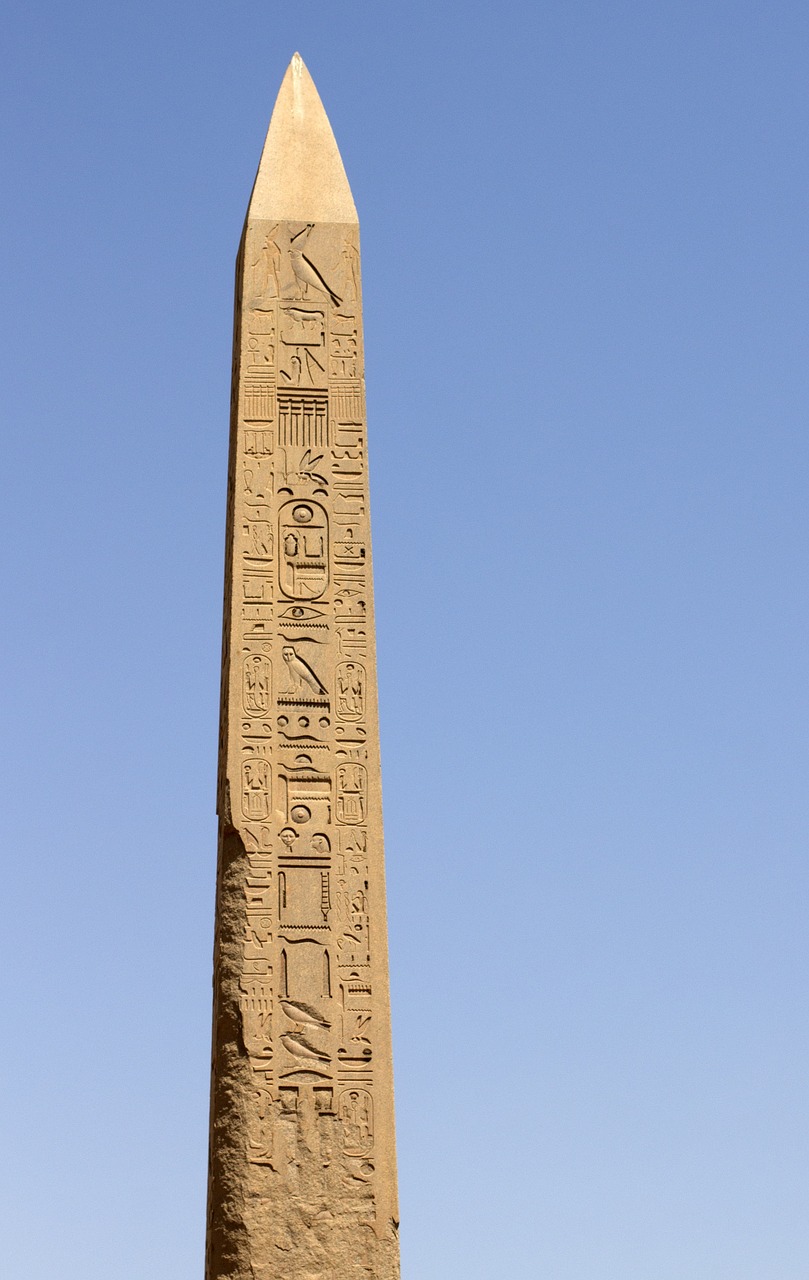 luxor karnak obelisk free photo