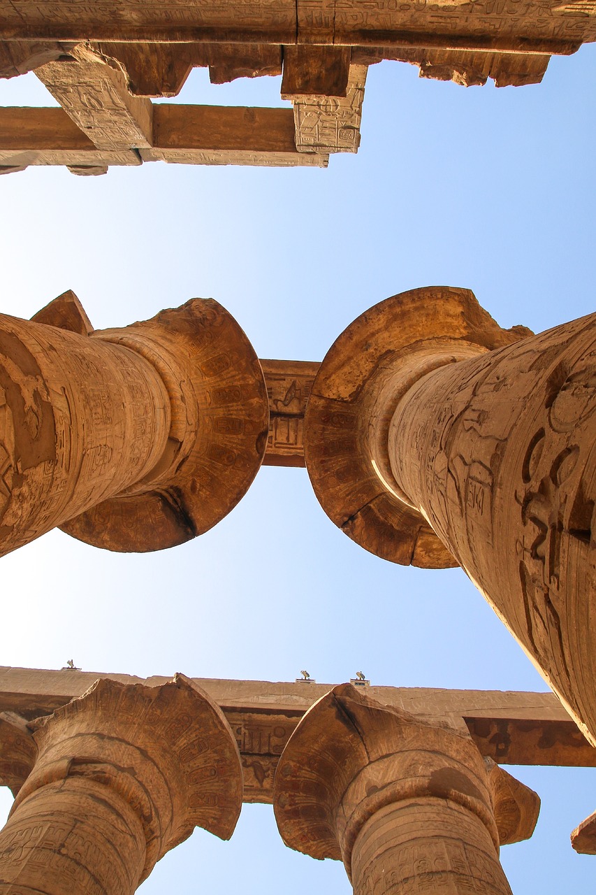 luxor  column  karnak free photo