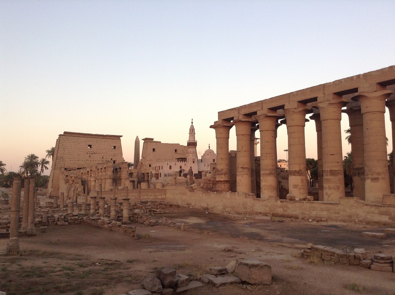 luxor temple landmark egypt free photo