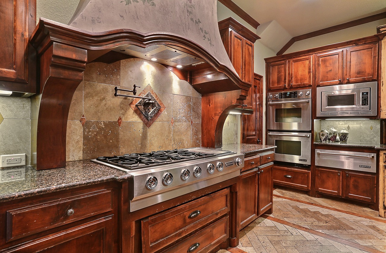 luxury kitchen room free photo