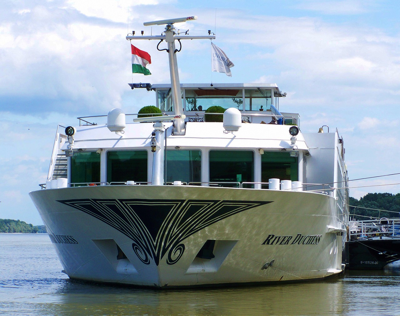 luxury boat danube pier mohács free photo