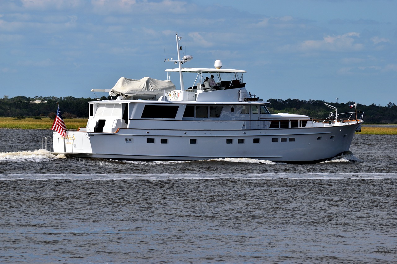 luxury yacht boat river free photo