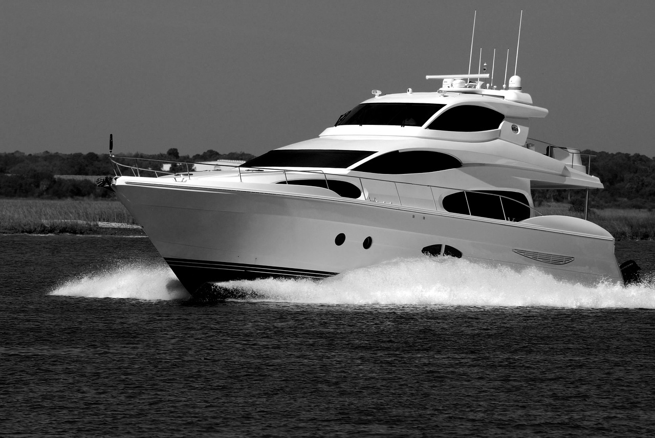 luxury yacht  river  water free photo