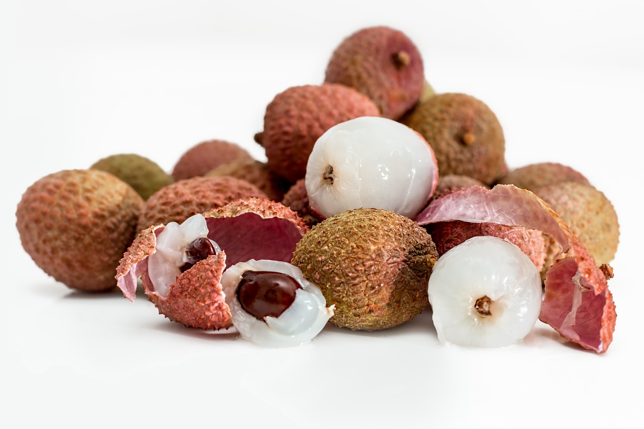 lychee litchi tropical fruit free photo