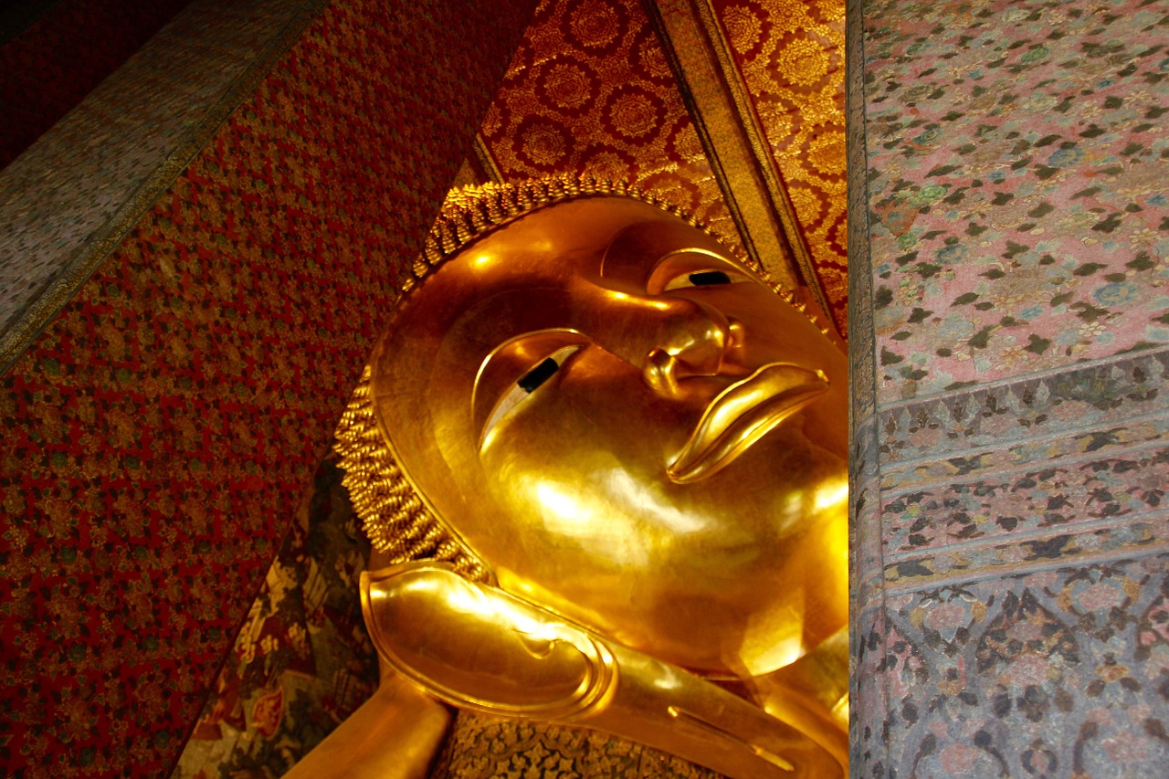 lying buddha thailand free photo