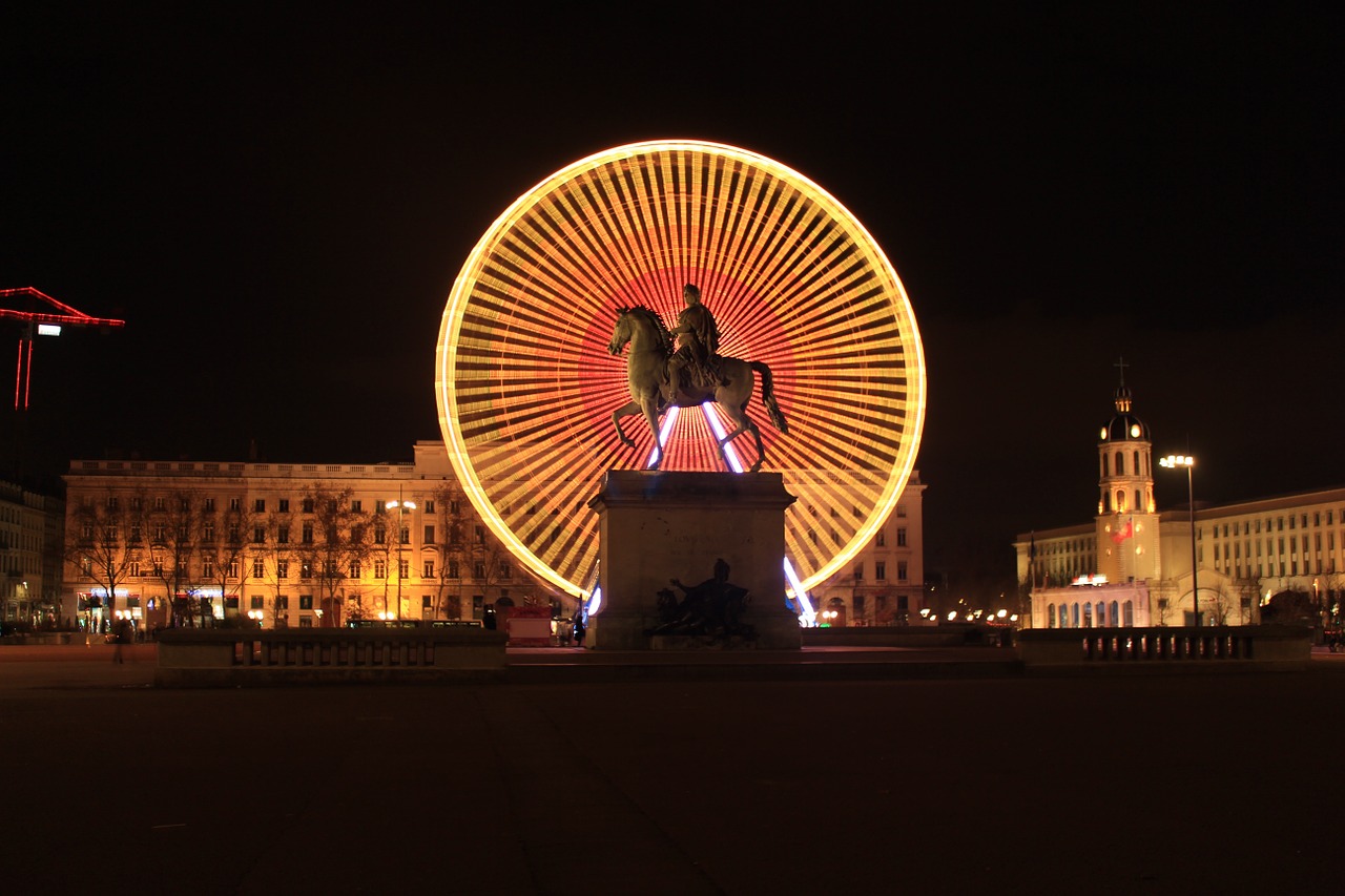 lyon wheel ferris wheel free photo