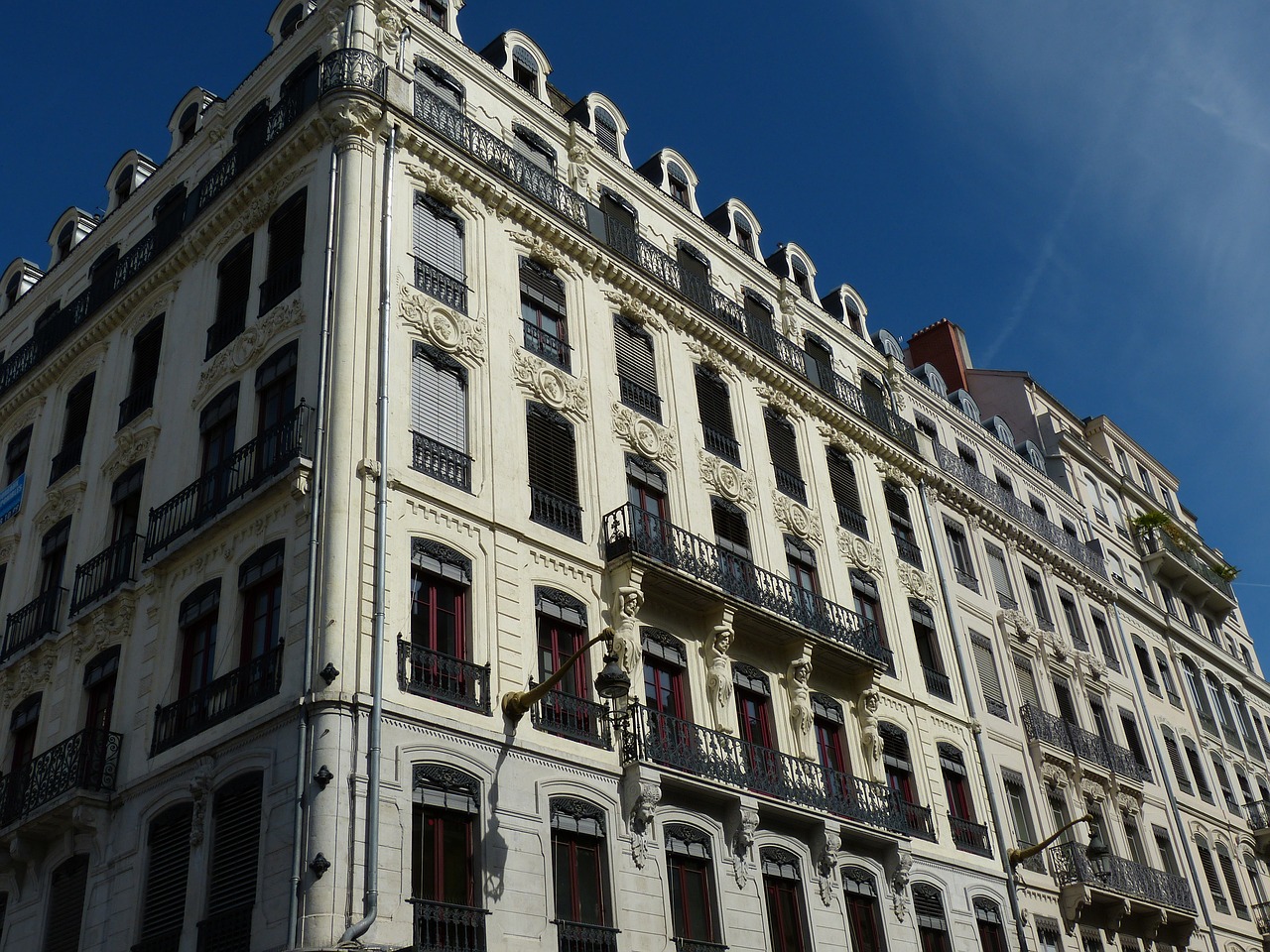 lyon france old town free photo