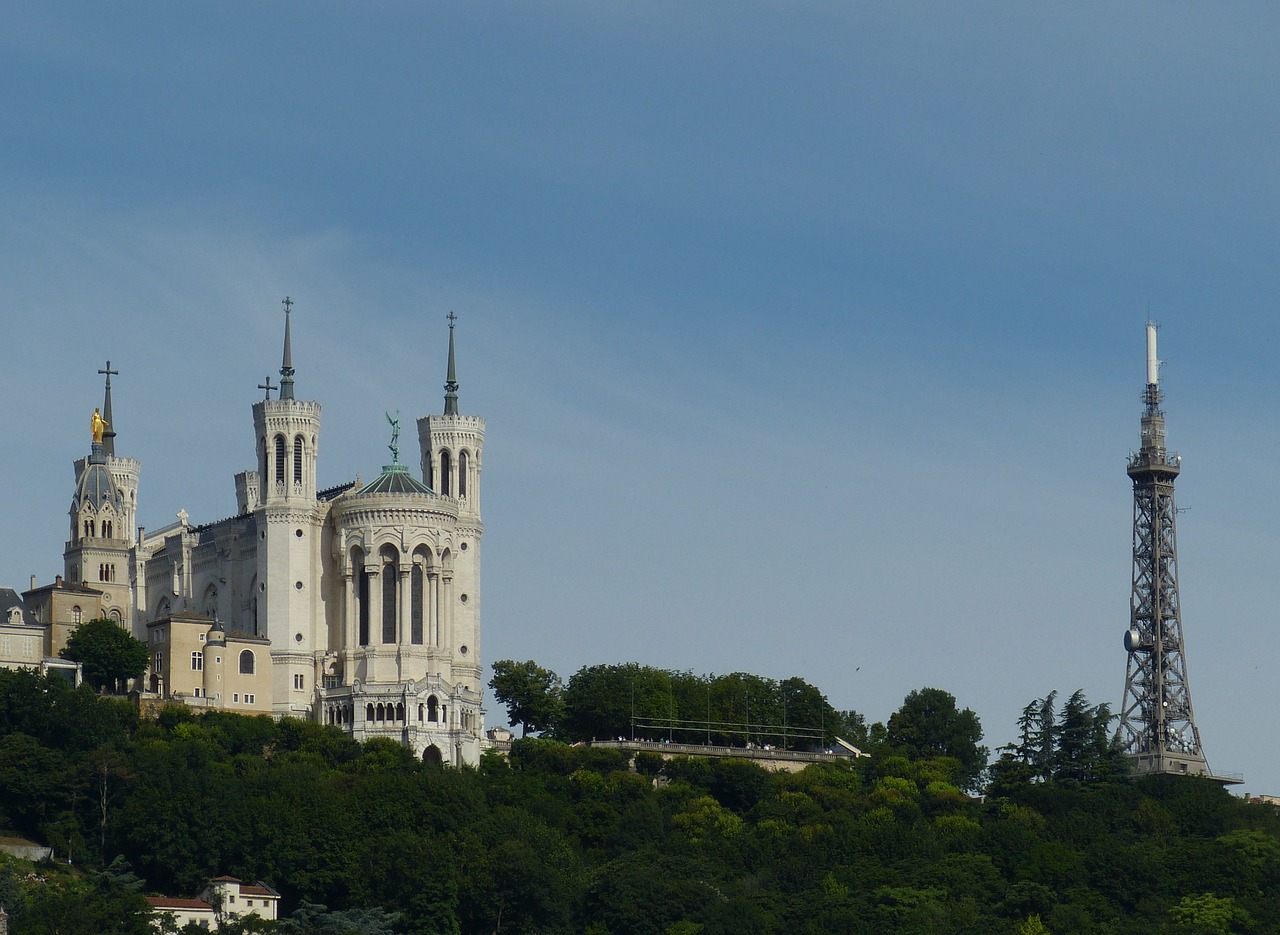 lyon france old town free photo