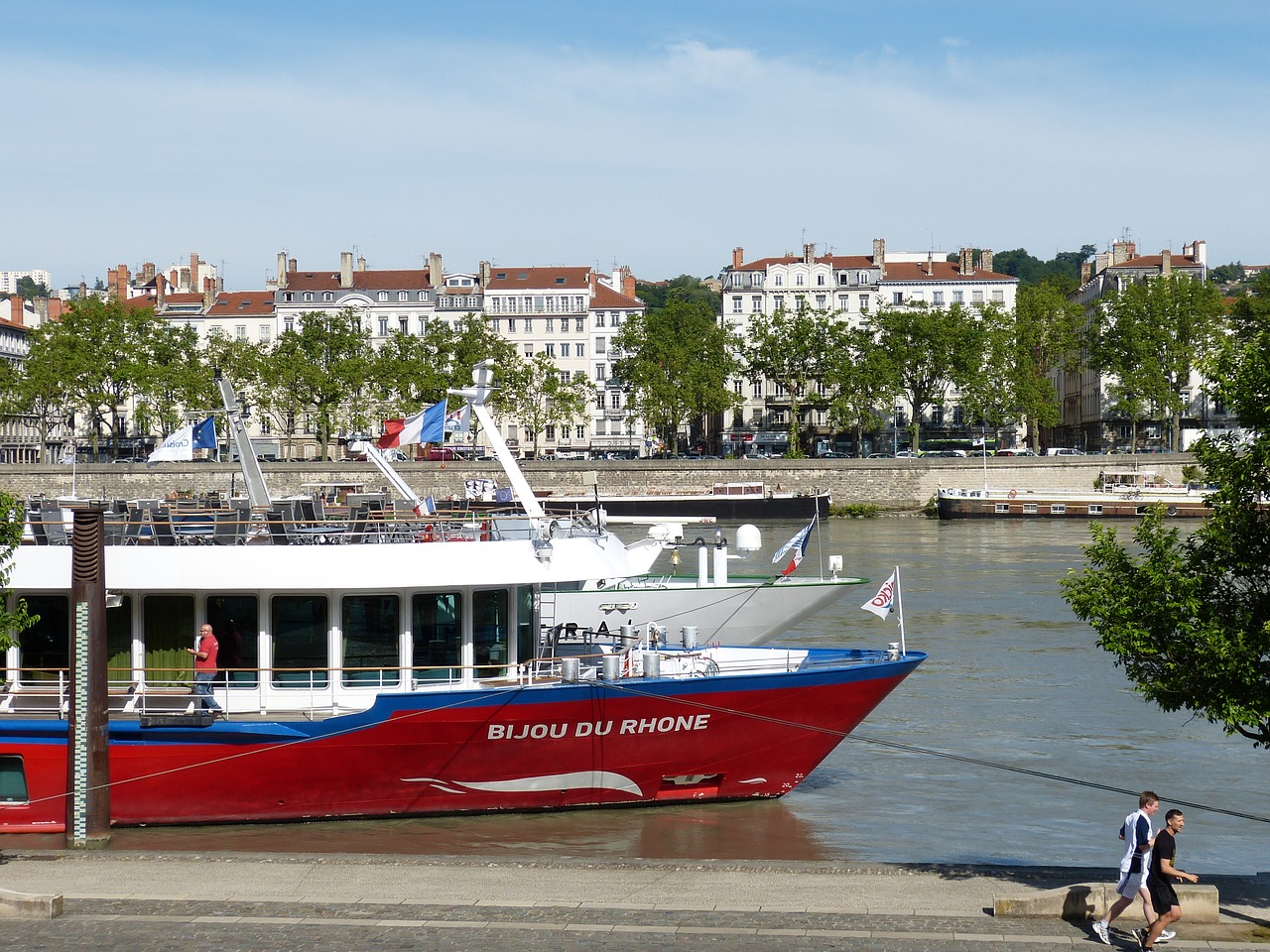 lyon rhône river free photo