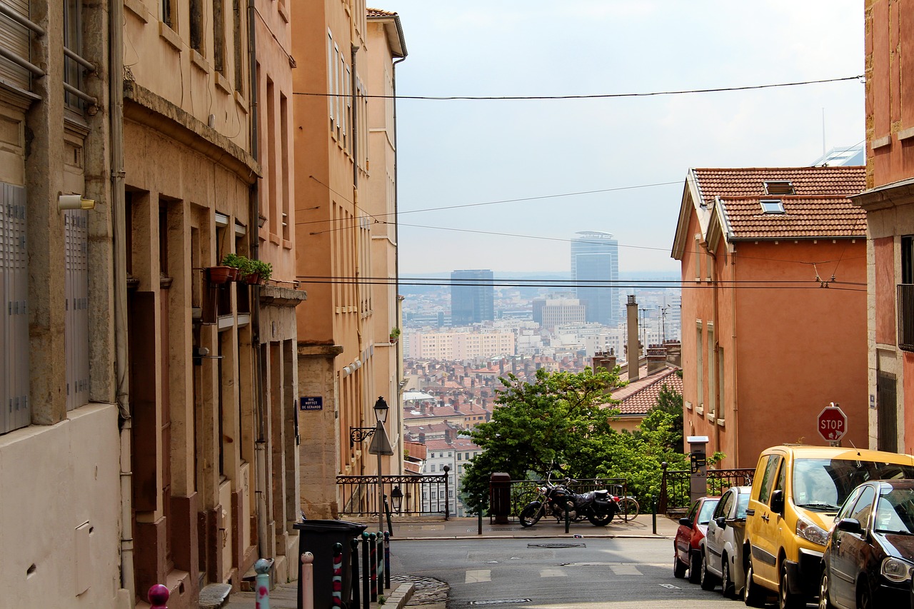 lyon france old town free photo