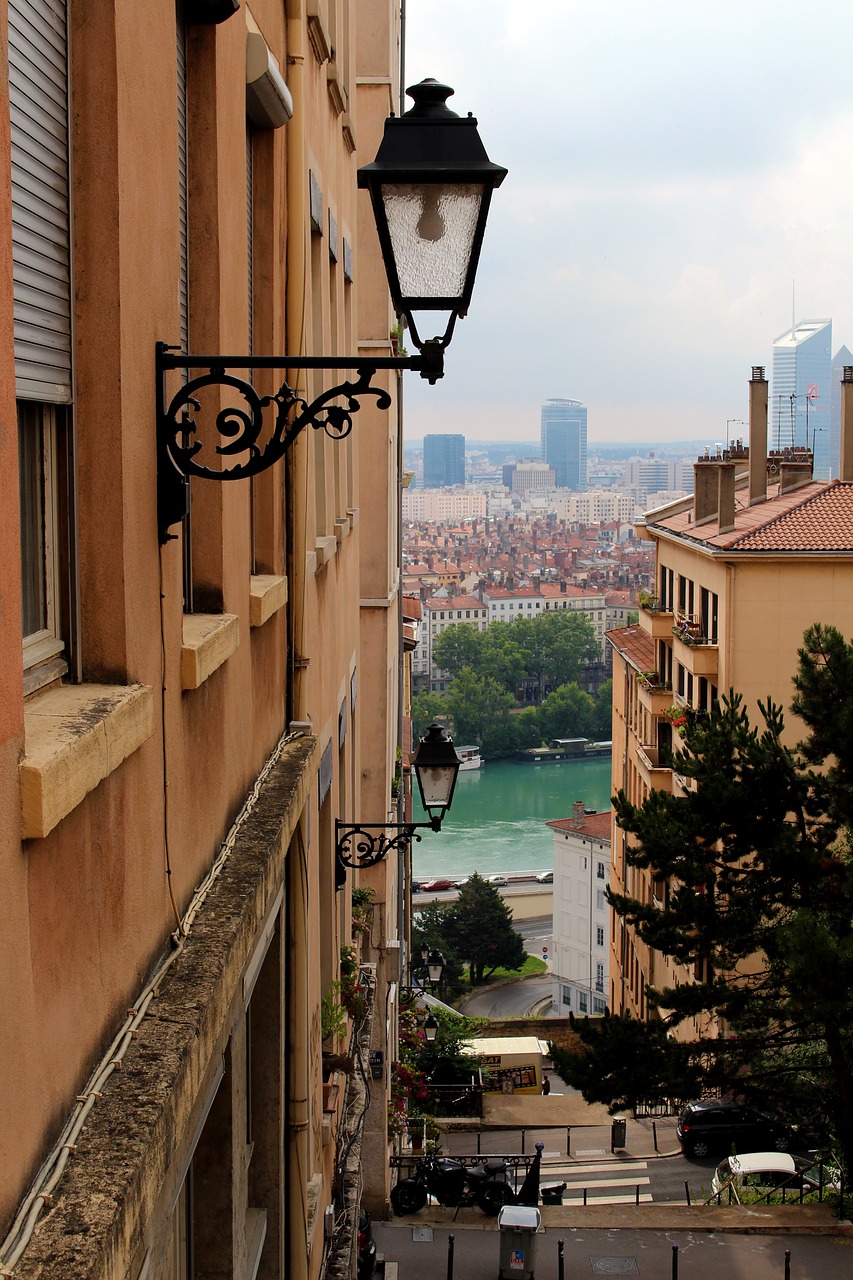 lyon france old town free photo