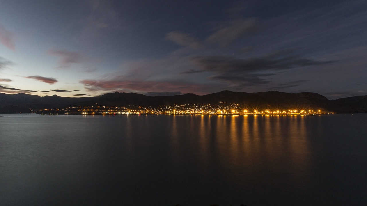 lyttelton new zealand sea bay free photo