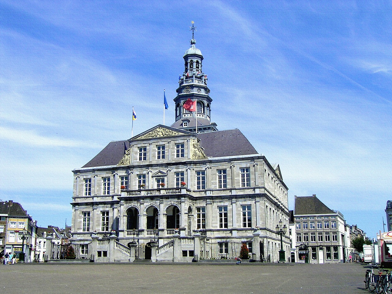 maastricht town hall historical center free photo