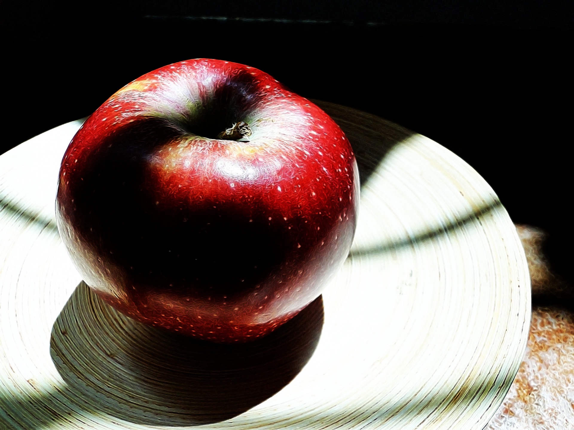 apple light shadow free photo