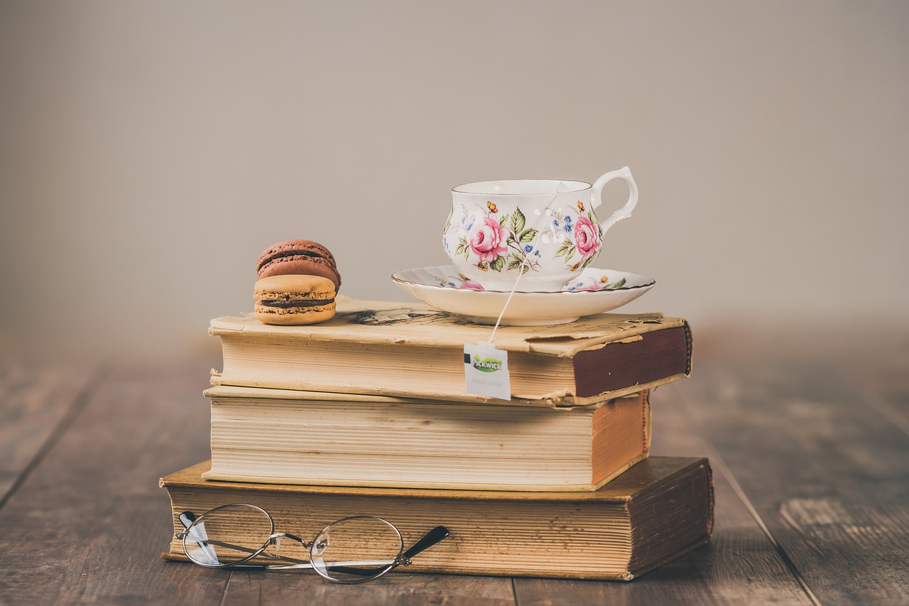 macarons  tea  vintage free photo