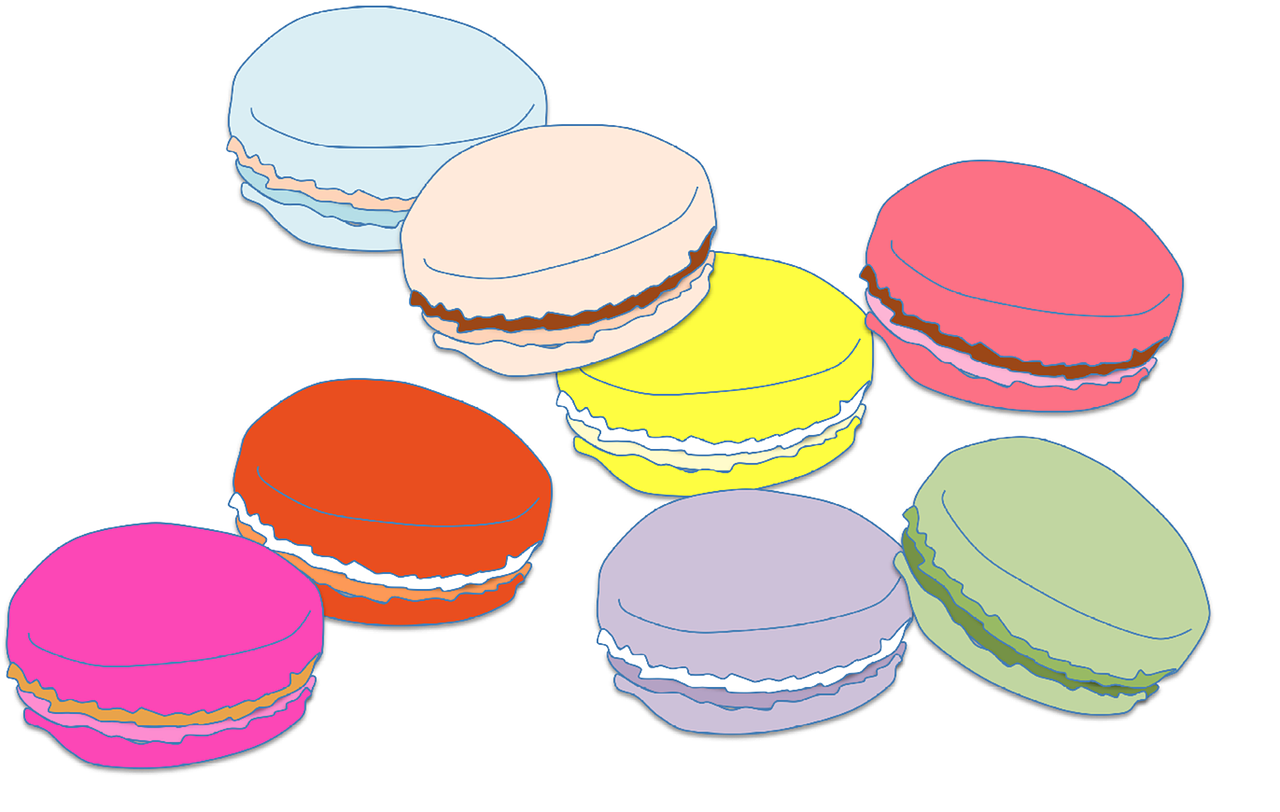 macaroons candy suites free photo