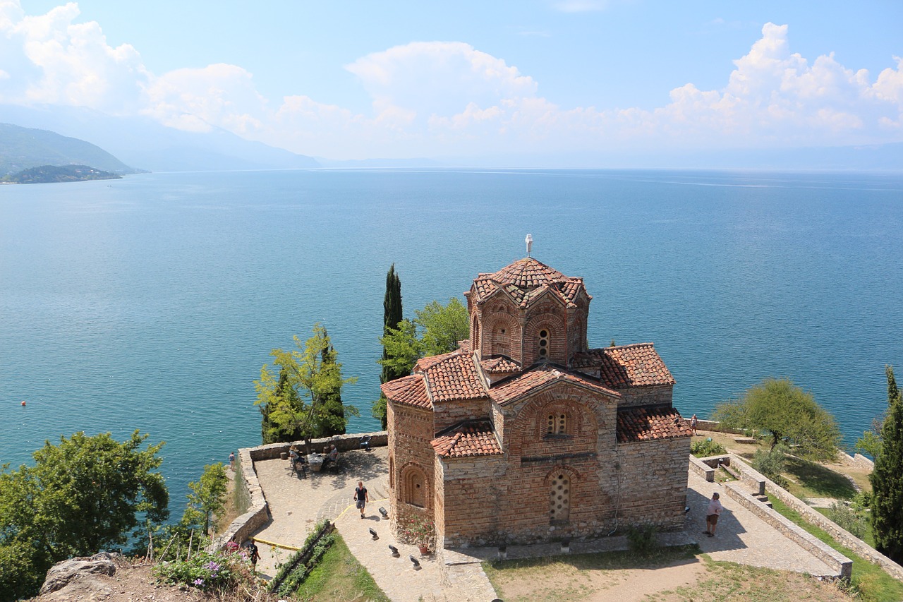 macedonia lake church free photo