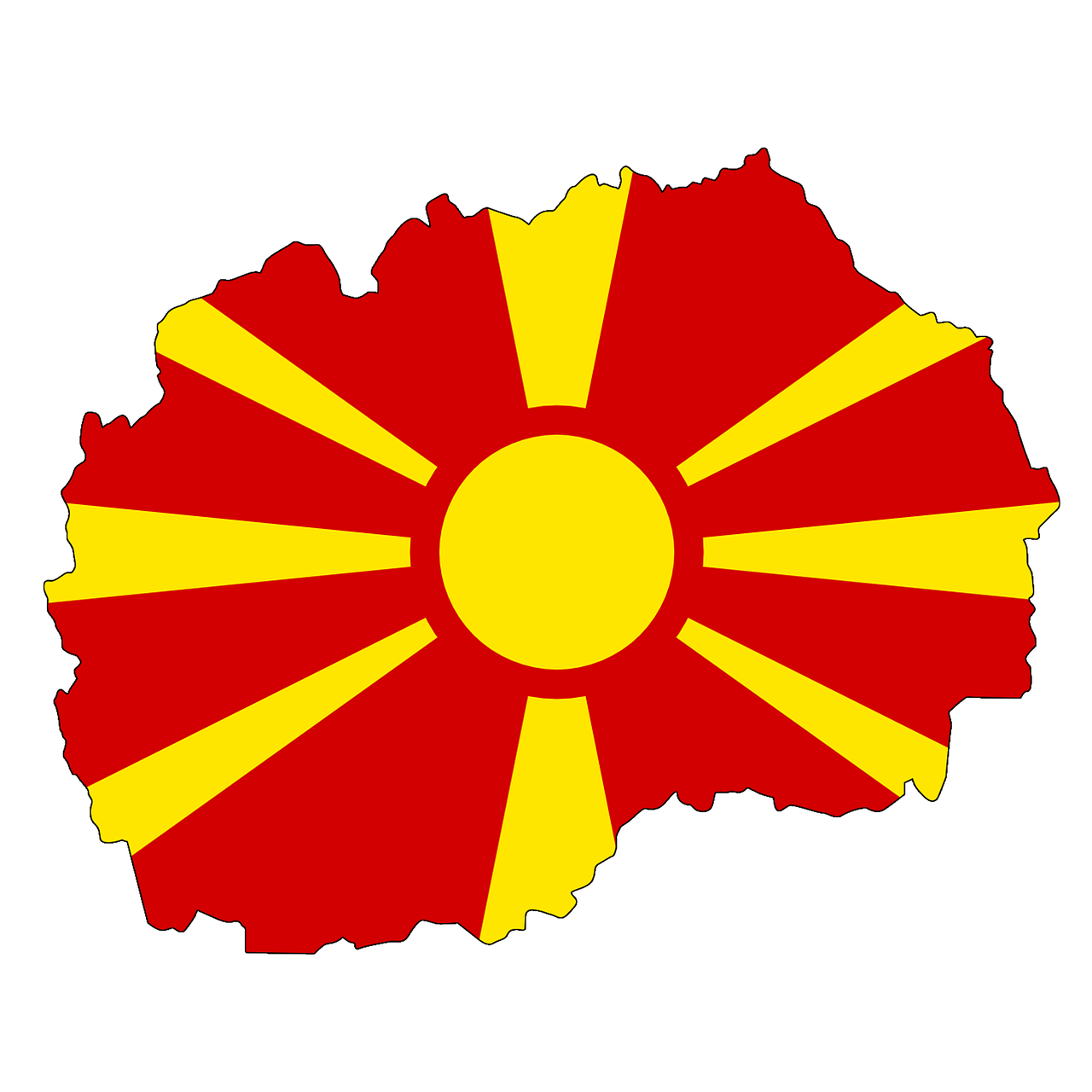 macedonia map land free photo