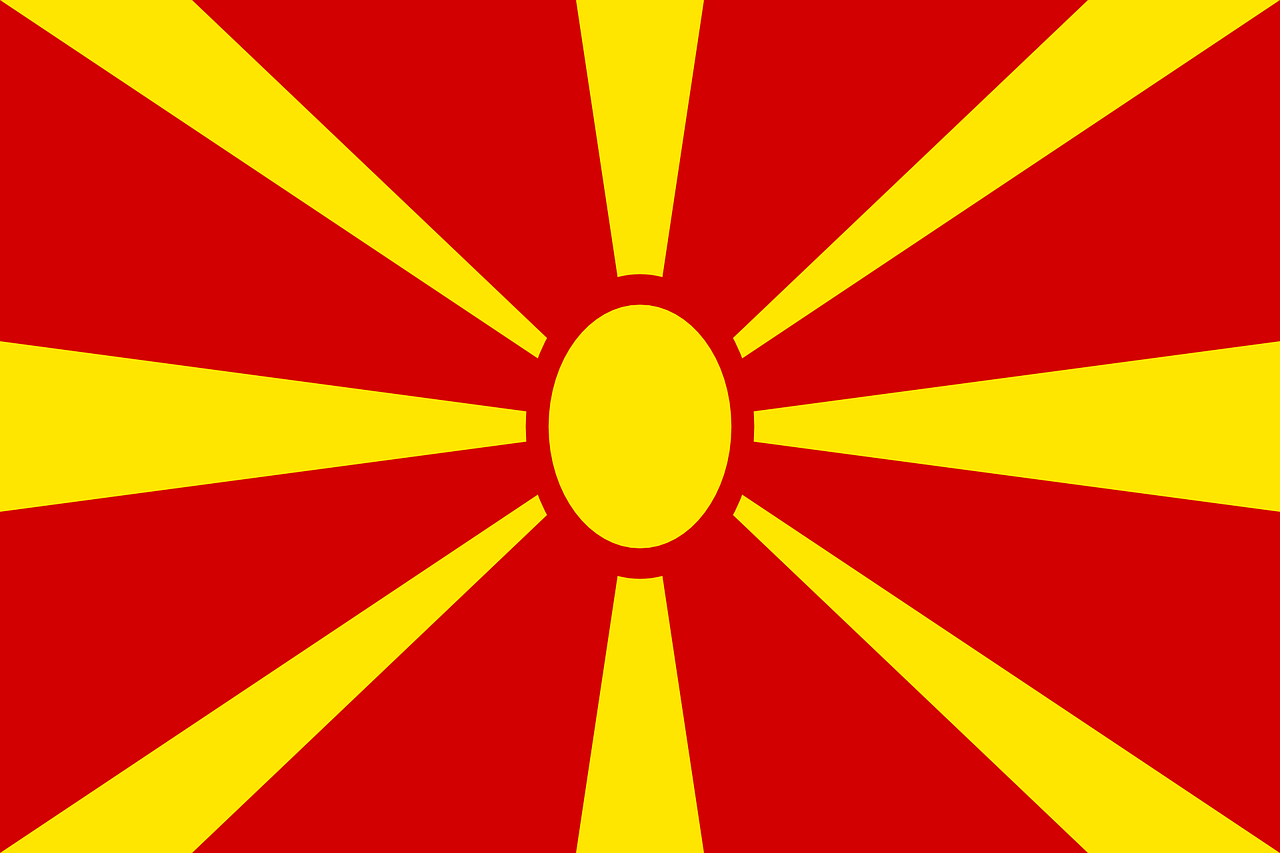 macedonia flag national flag free photo