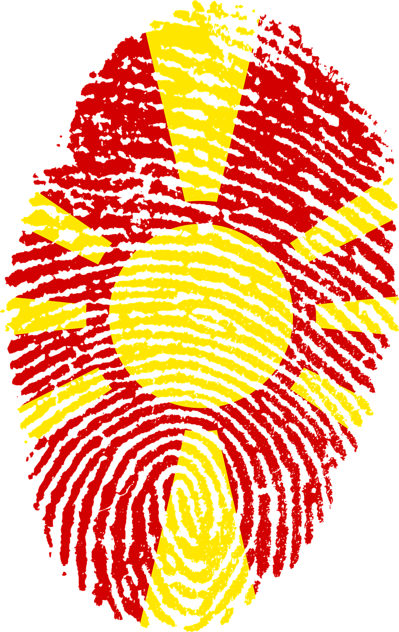 macedonia flag fingerprint free photo