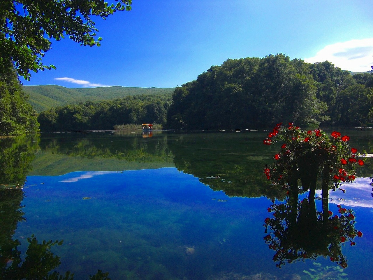 macedonia lake water free photo