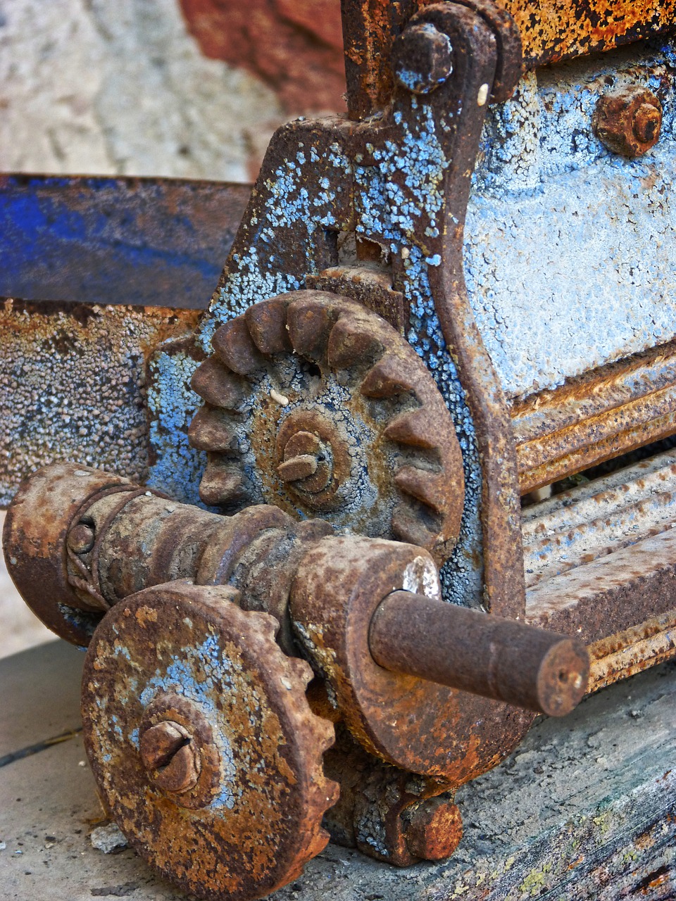 machine gears rusty free photo